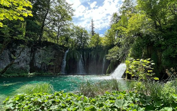 Waterfall in Plitvice Lakes
