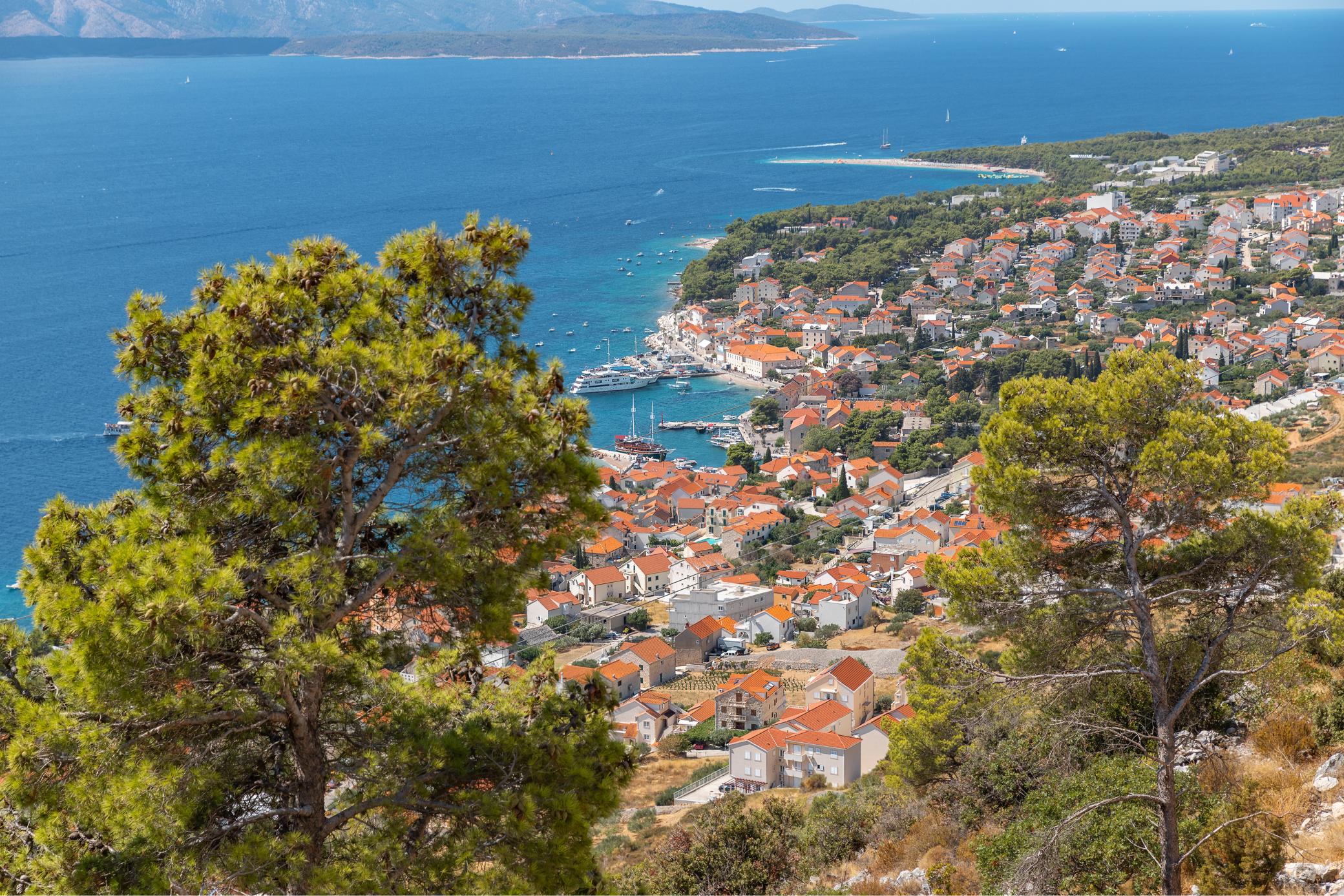 View of Bol on the island of Brac