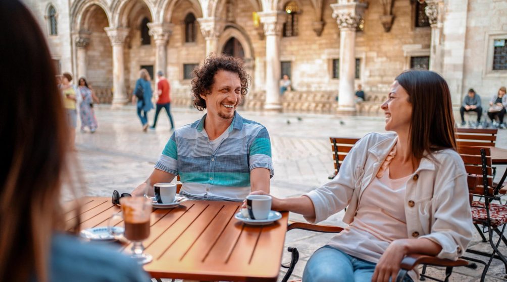Cafe With People in Dubrovnik