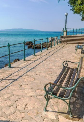 View of the Lungomare in Opatija