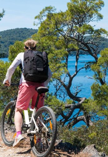 Mljet Cyclist on Trails