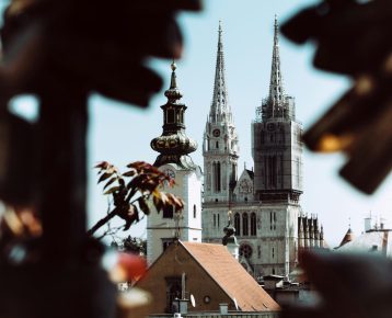 View of Zagreb cathedral