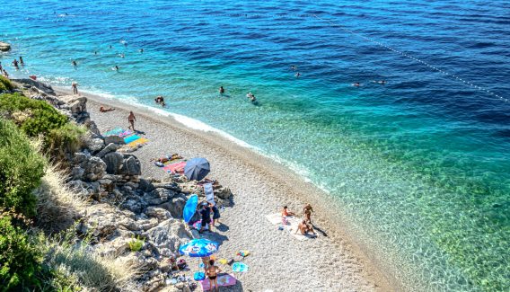Gravel beach